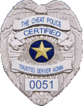 Cheat Police TSA Badge #0051