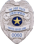 Cheat Police TSA Badge #0060