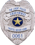 Cheat Police TSA Badge #0061