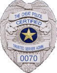 Cheat Police TSA Badge #0070