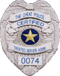 Cheat Police TSA Badge #0074