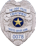 Cheat Police TSA Badge #0078