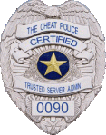 Cheat Police TSA Badge #0090