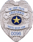 Cheat Police TSA Badge #0096